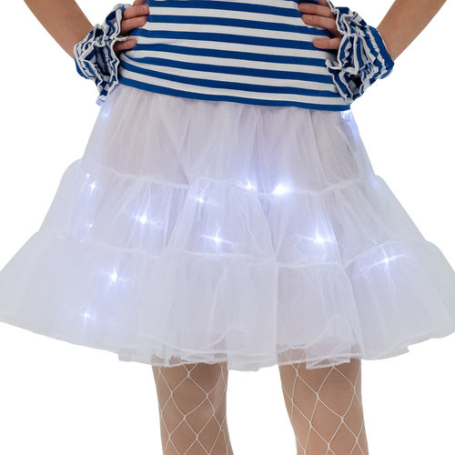 Petticoat de Luxe mit 30 LED, weiß