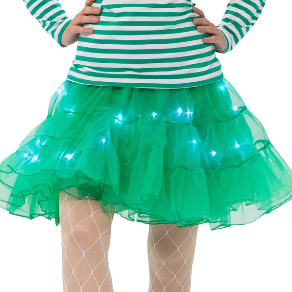 Petticoat de Luxe mit 30 LED, grün